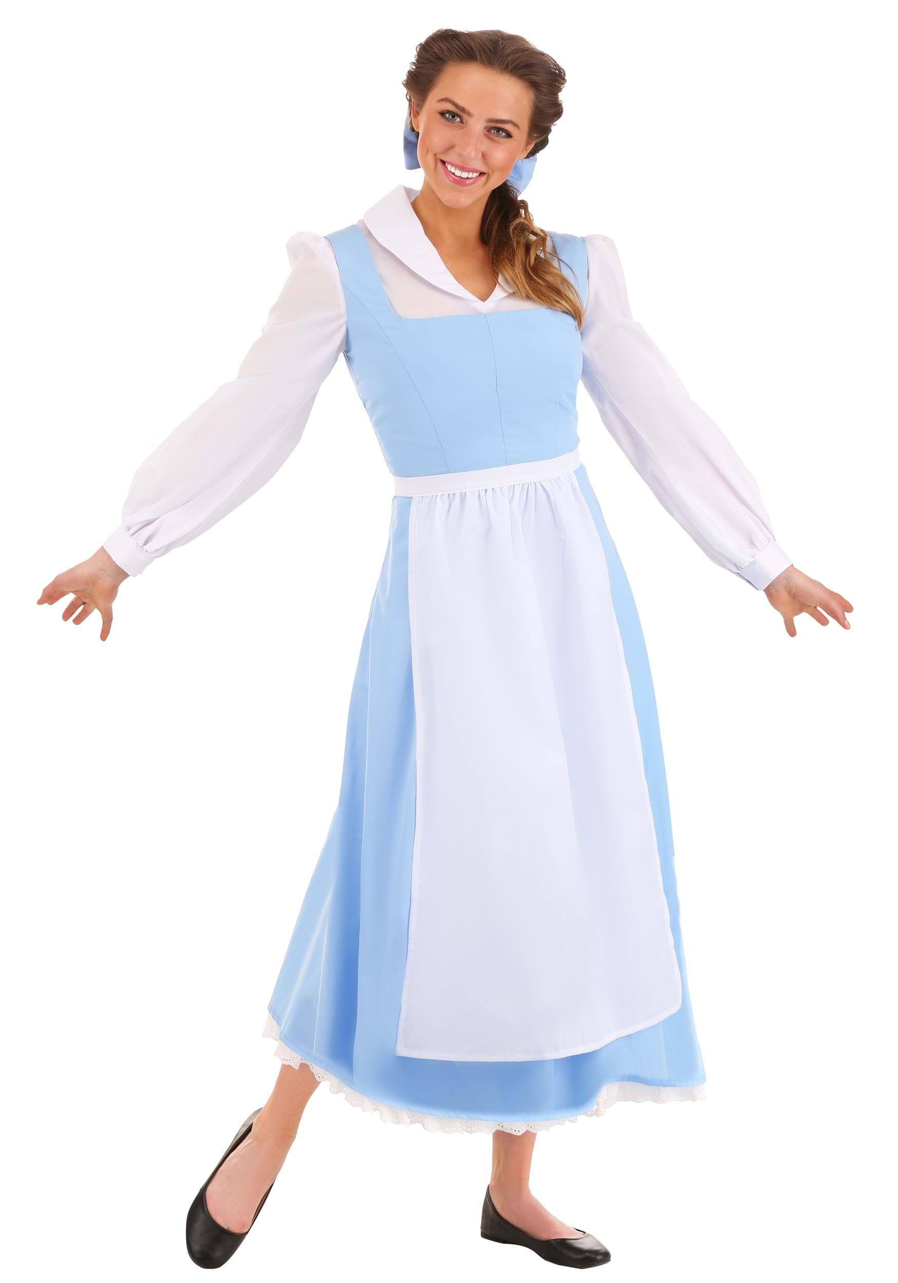 Image of Womens Beauty and the Beast Belle Blue Dress Costume ID FUN2302AD-XS