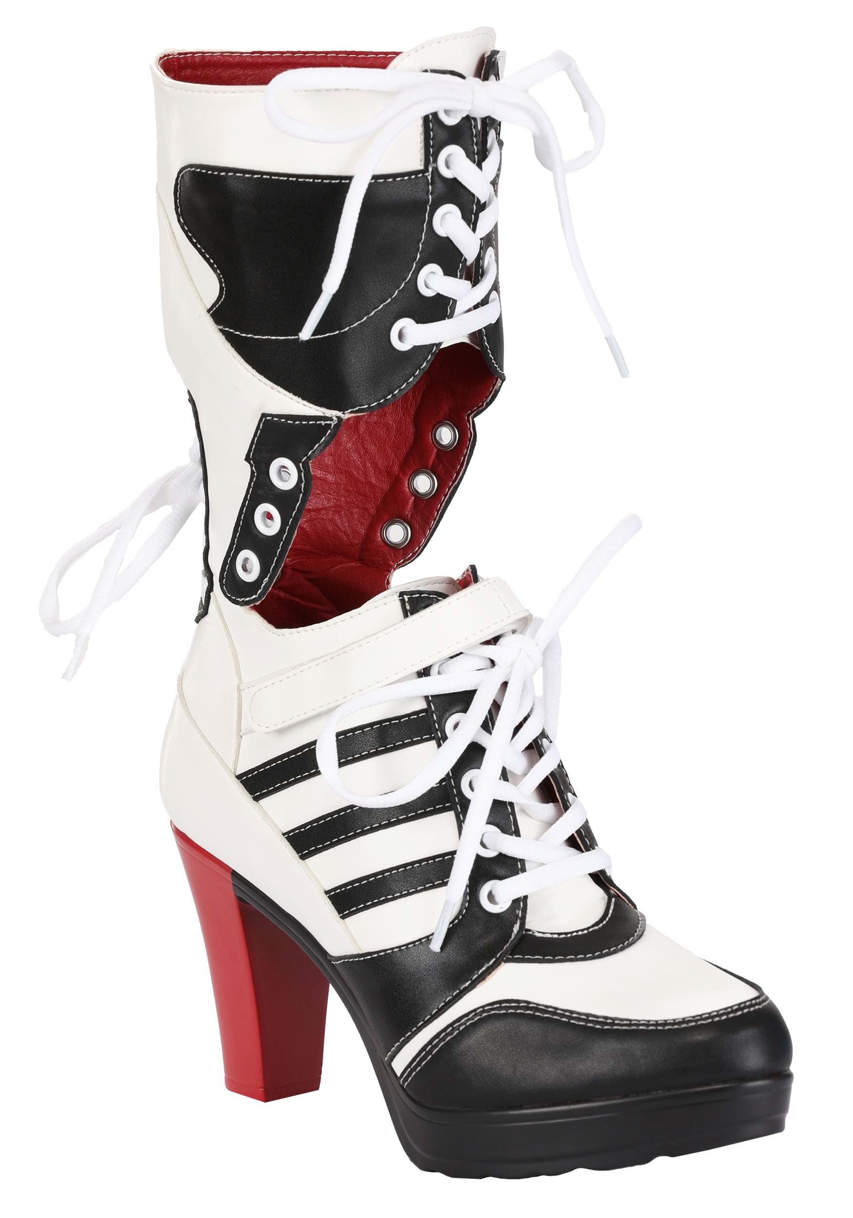 Image of Women's Harlequin High Heel Costume Boots ID FUN3528AD-7