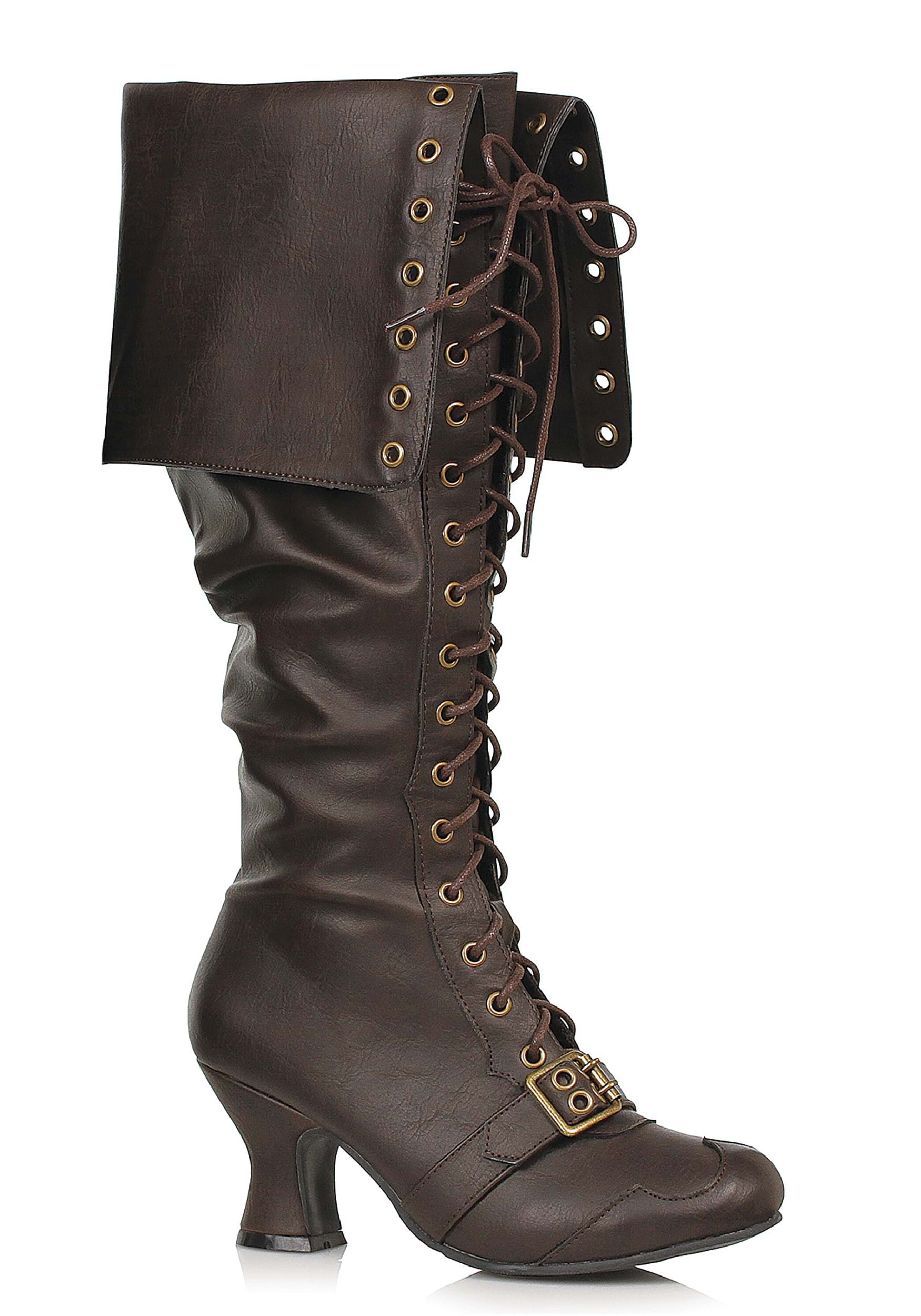 Image of Women's Laceup Pirate Boot ID EE254MAUDEBR-10