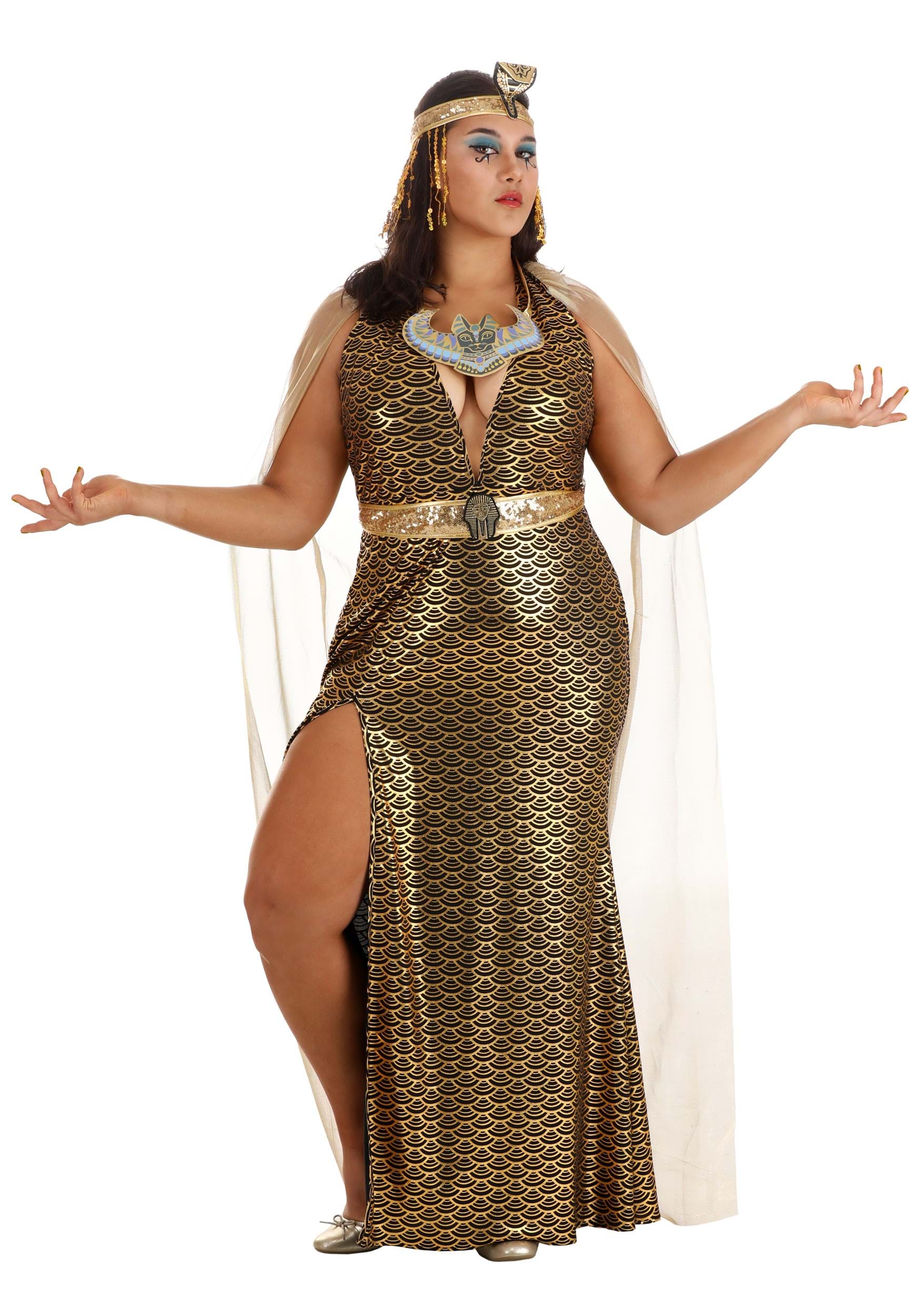 Image of Women's Plus Size Commanding Cleopatra Costume ID FUN1041PL-1X