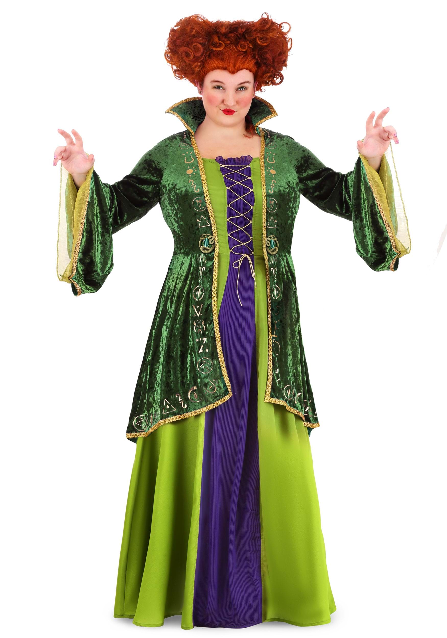 Image of Women's Plus Size Deluxe Disney Winifred Sanderson Costume ID FUN4728PL-1X