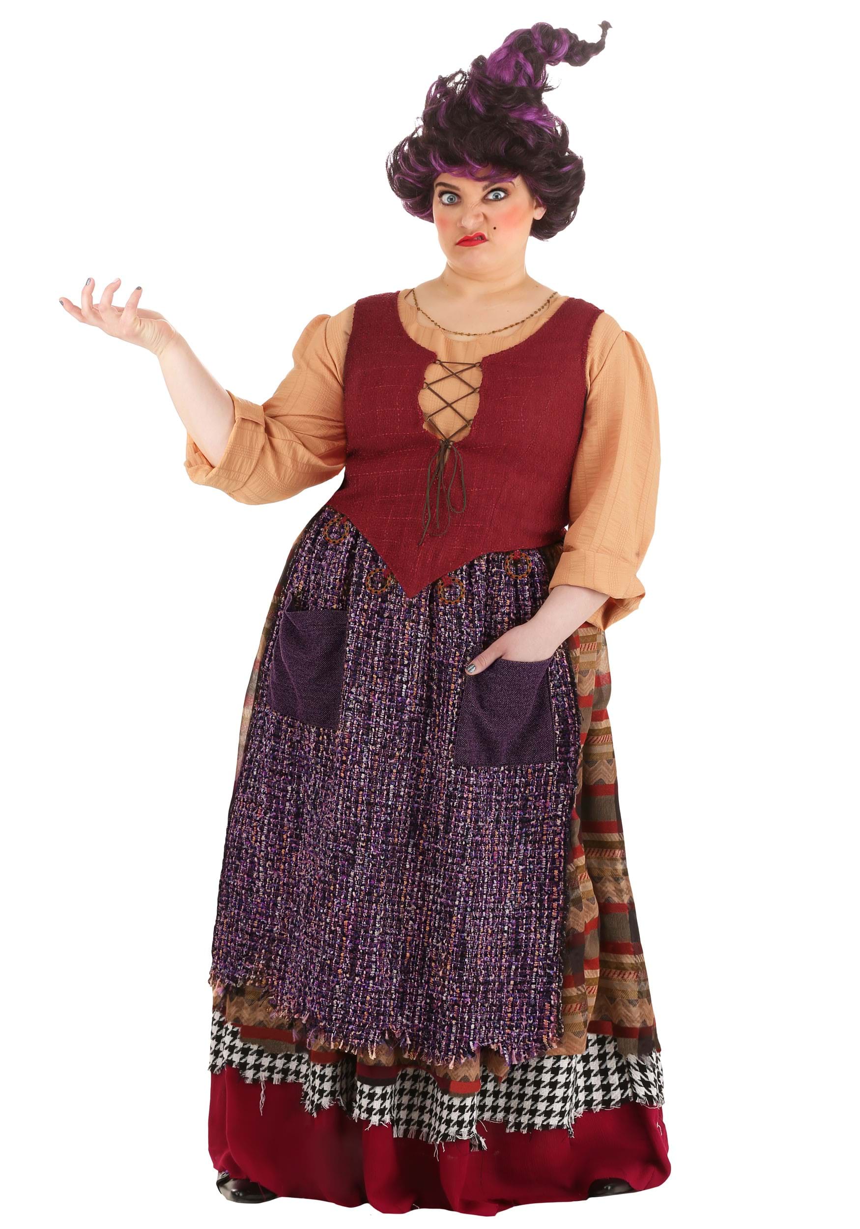 Image of Women's Plus Size Hocus Pocus Mary Sanderson Costume ID FUN1913PL-8X