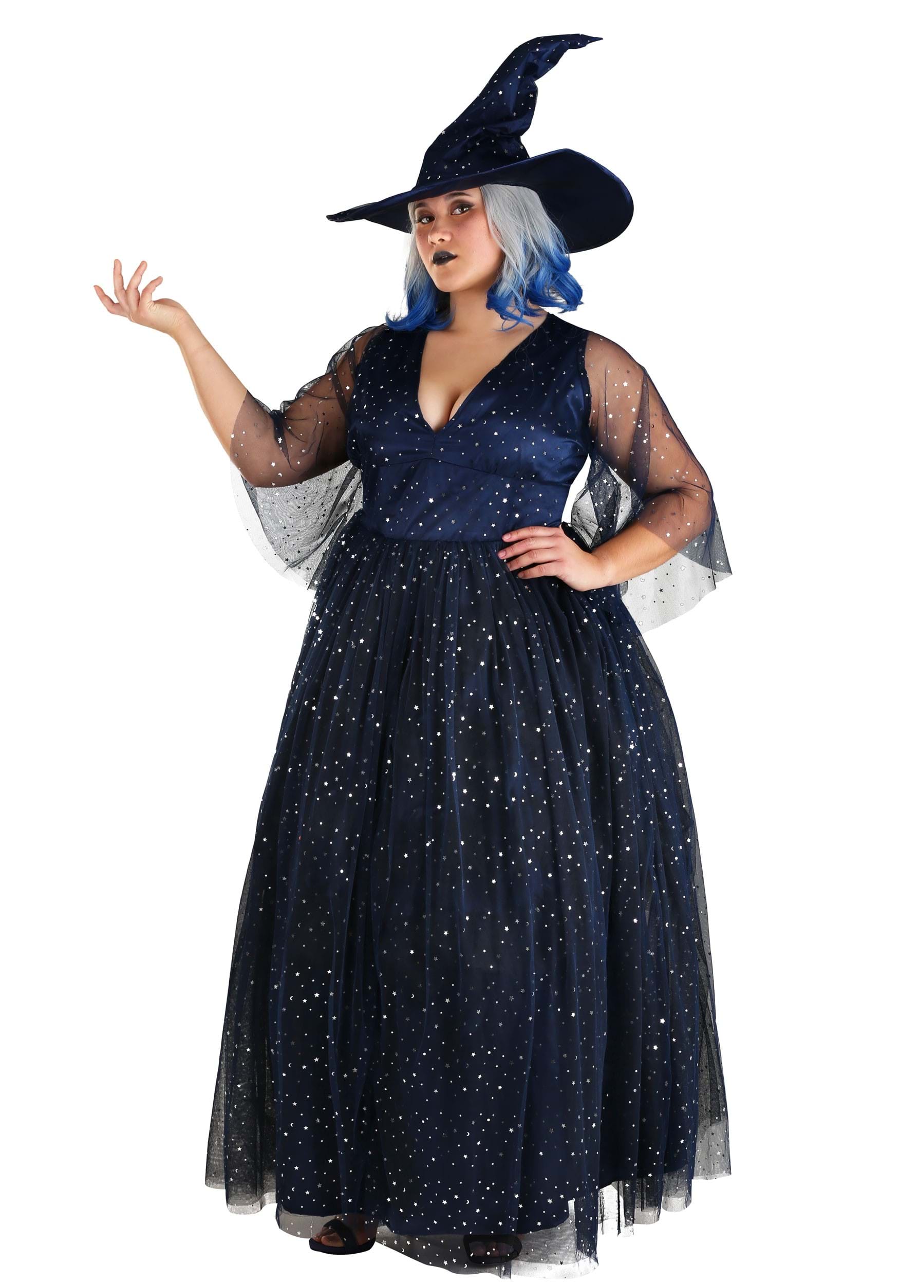 Image of Women's Plus Size Moonbeam Witch Costume ID FUN1351PL-1X