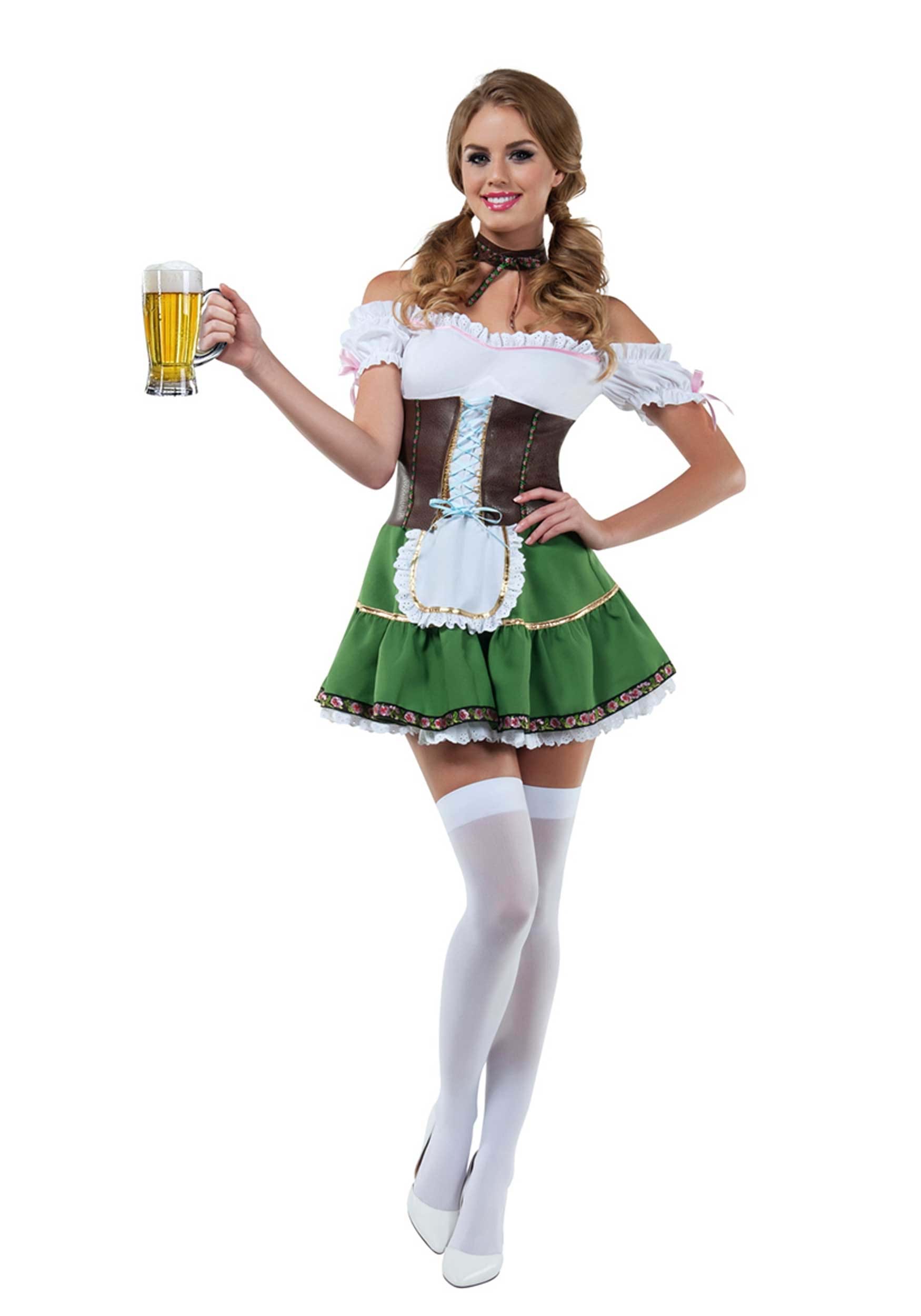 Image of Women's Sexy Beer Girl Costume ID SLS8030-XL