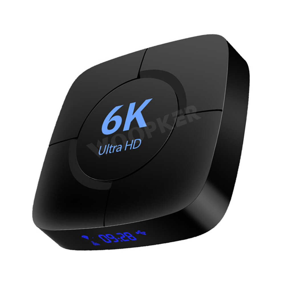 Image of Woopker Smart TV Box Android 100 Allwinner H616 6K 3D Dual Wifi 24G/5G 4GB RAM 32G ROM Media Player Set Top