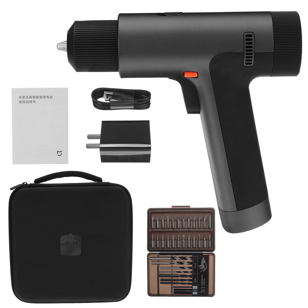 Image of XIAOMI Mijia 12V Brushless Electric Drill Set Smart Display 30Nm Electric Driver Drill Li-ion Battery Stepless Speed 30