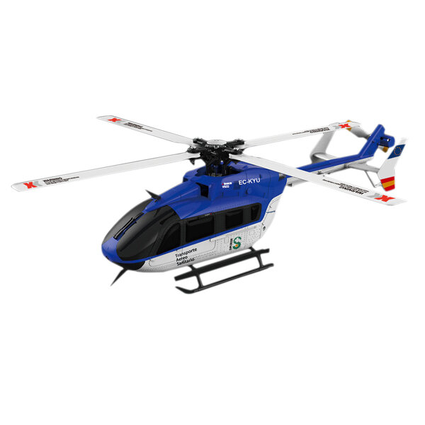 Image of XK K124 6CH Brushless EC145 3D6G System RC Helicopter BNF