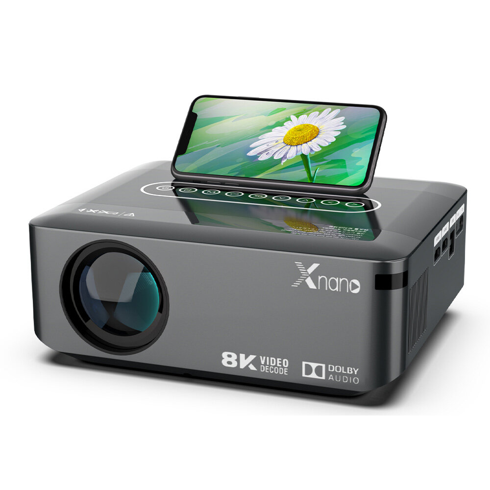 Image of XNANO X1 Projector Android 90 1920*1080P 300ANSI LCD Projector Dual Band WIFI Bluetooth 50 2+16G Android TV EU Plug