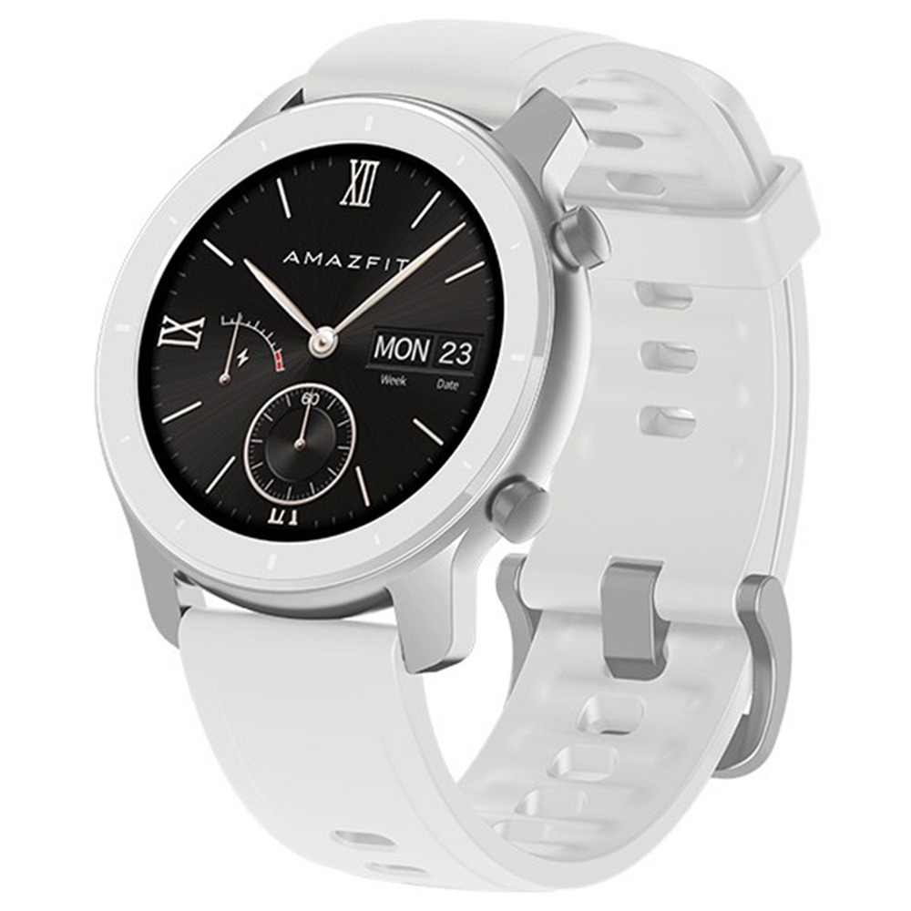 Image of Xiaomi AMAZFIT GTR Smartwatch 12 Inch AMOLED Display 5ATM Water Resistant GPS 42mm Aluminum Alloy Global Version - White