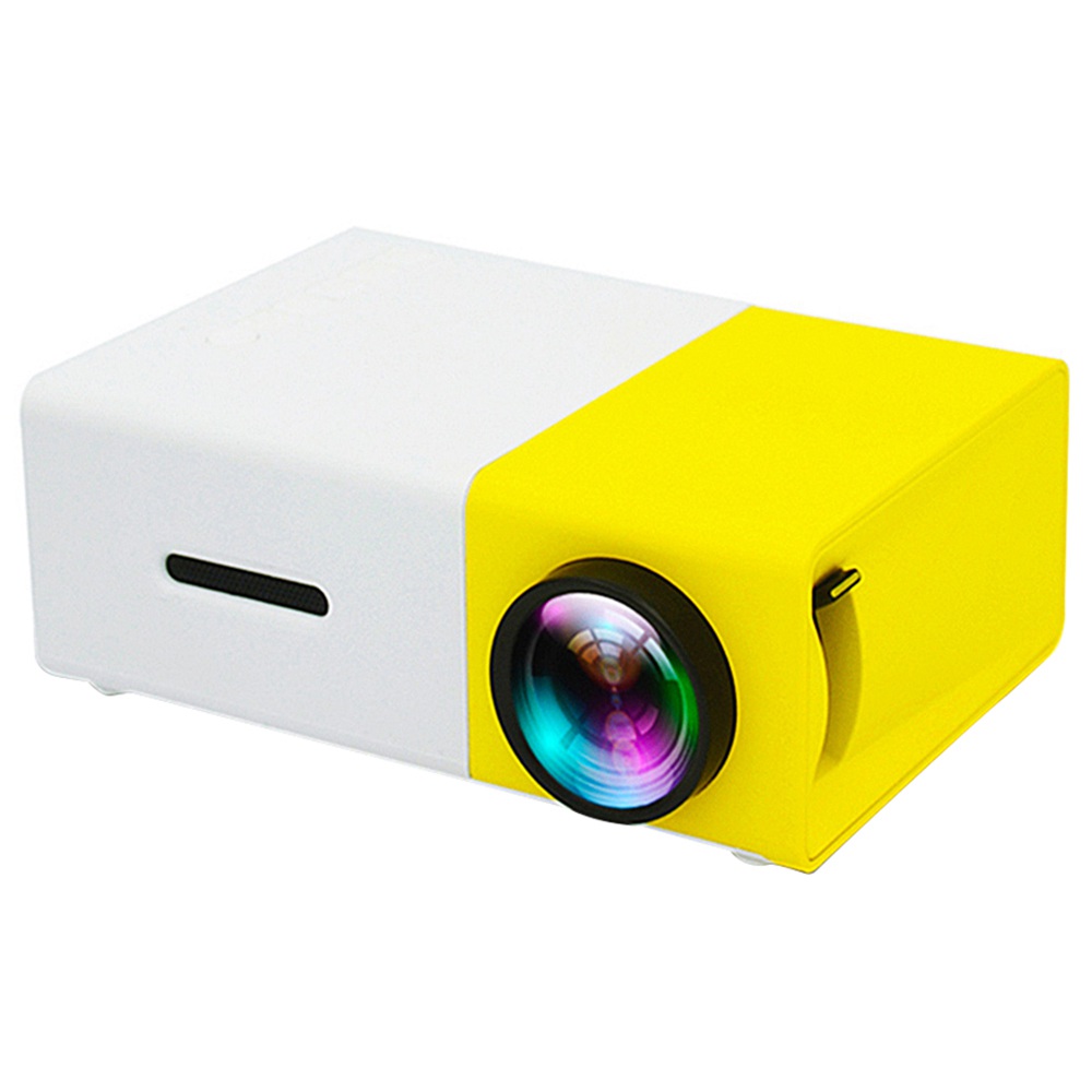 Image of YG300 Mini LED Projector Native320x240P Support 1080P 600LM - Yellow + White