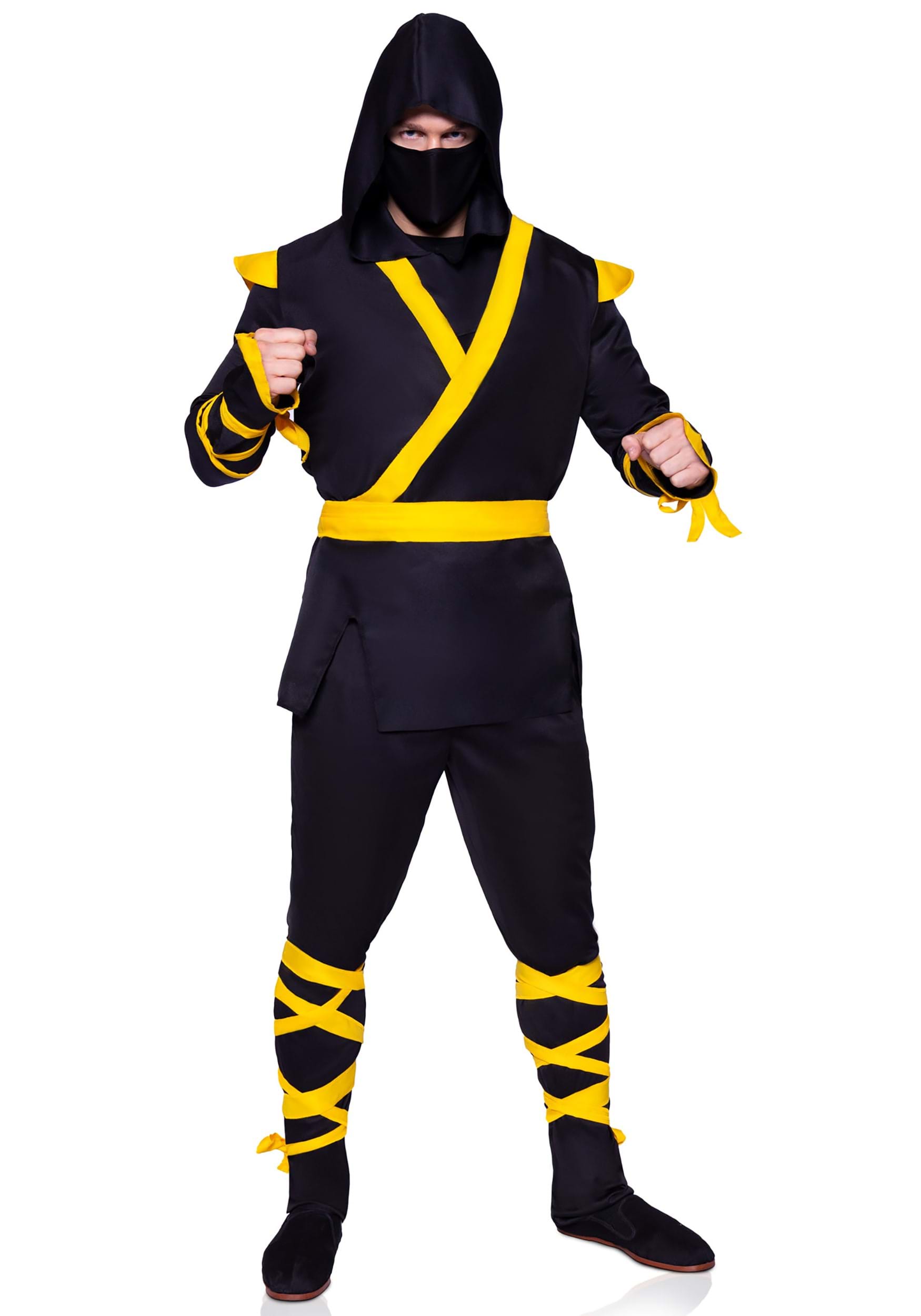 Image of Yellow Ninja Men's Costume ID LE85653Y-M/L