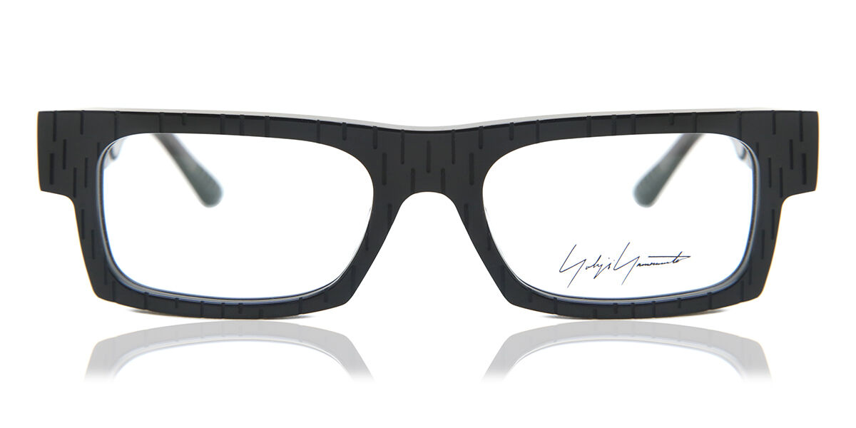 Image of Yohji Yamamoto L016 A001 53 Svarta Glasögon (Endast Båge) Män SEK