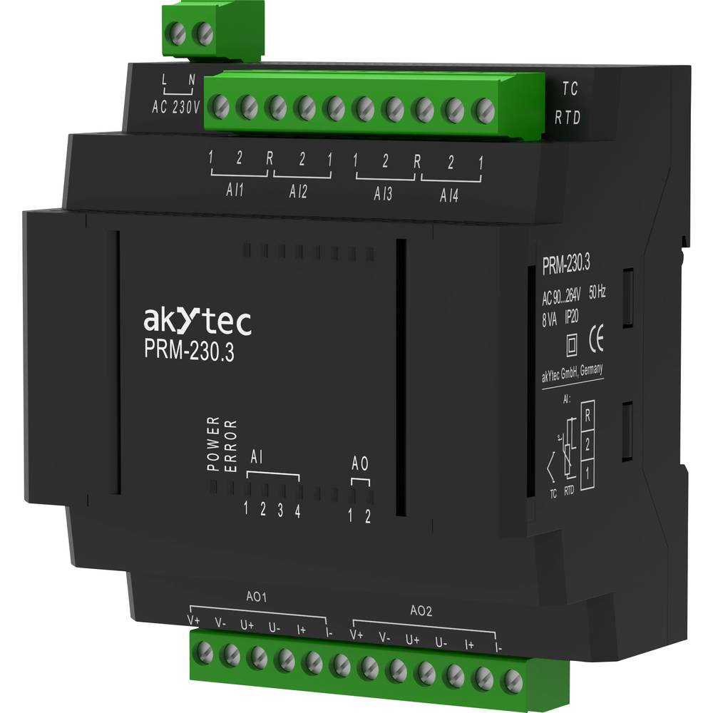 Image of akYtec PRM-2301 37C063 PLC add-on module 230 V AC