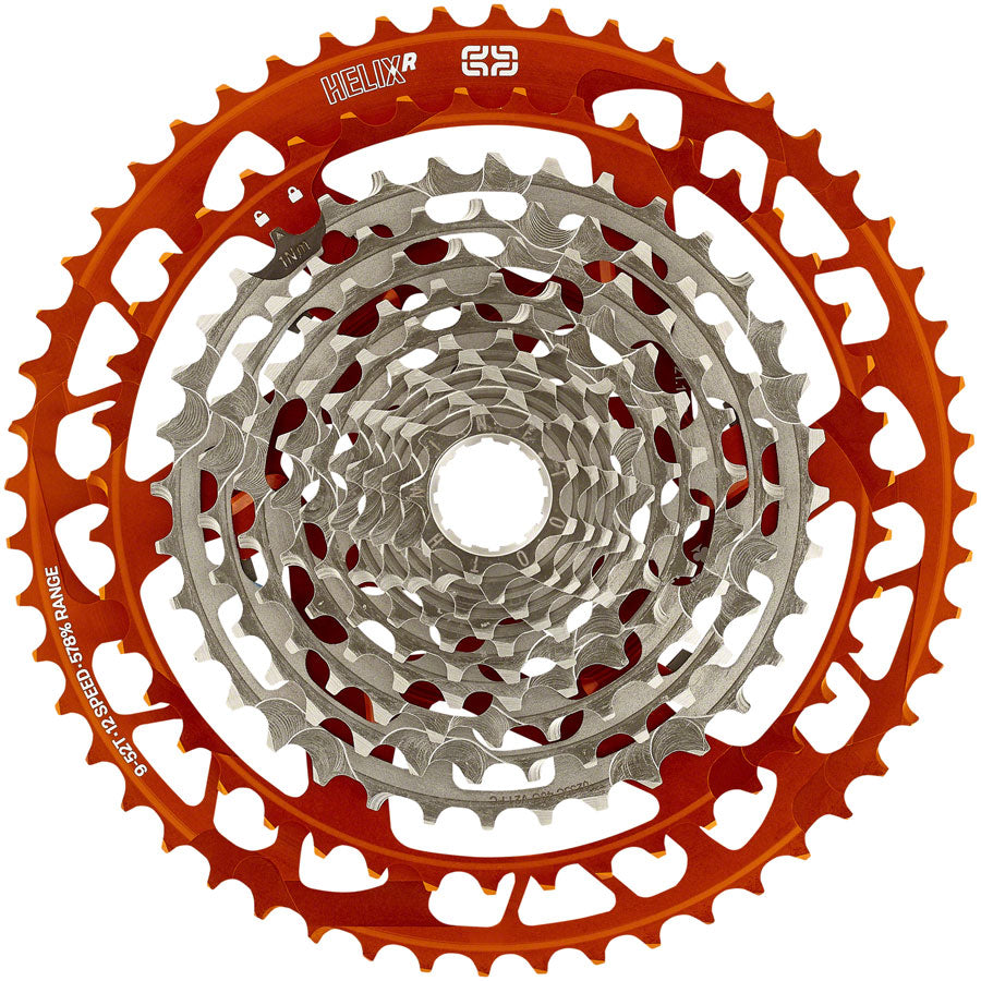 Image of e*thirteen Helix Race Cassette - 12-Speed 9-52t Naranja