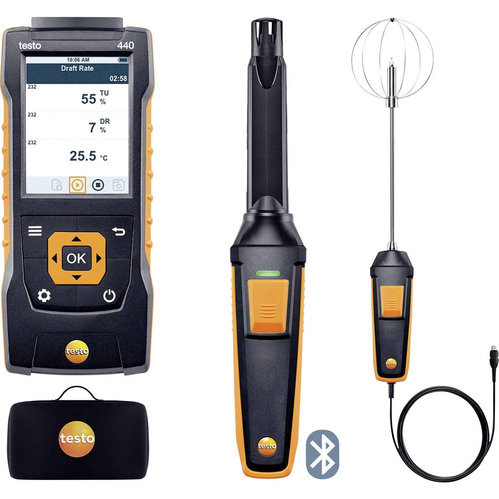 Image of testo 440 Set Anemometer 0 - 10000 ppm