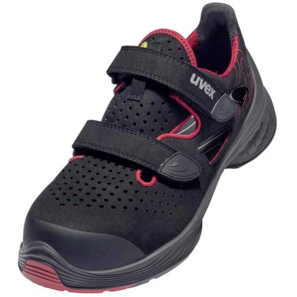 Image of uvex 1 G2 6836239 ESD Safety work sandals S1P Shoe size (EU): 39 Red-black 1 Pair