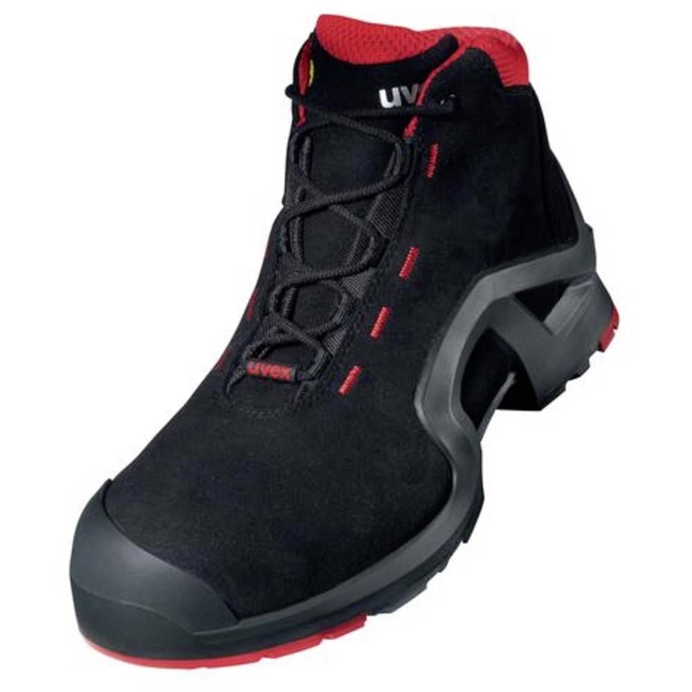Image of uvex 1 support 8517238 ESD Safety work boots S3 Shoe size (EU): 38 Red/black 1 Pair