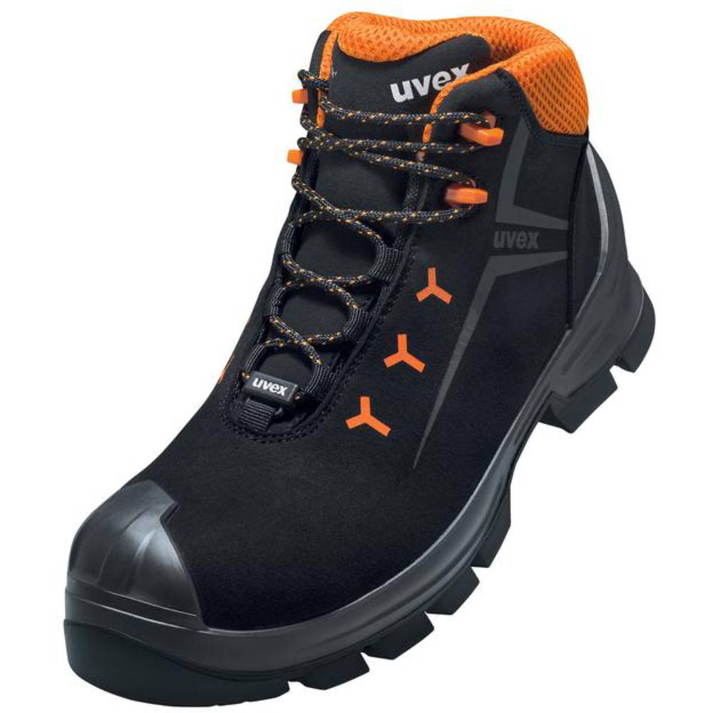 Image of uvex 2 GTX MACSOLEÂ® 6525246 ESD Safety work boots S3 Shoe size (EU): 46 Black Orange 1 Pair