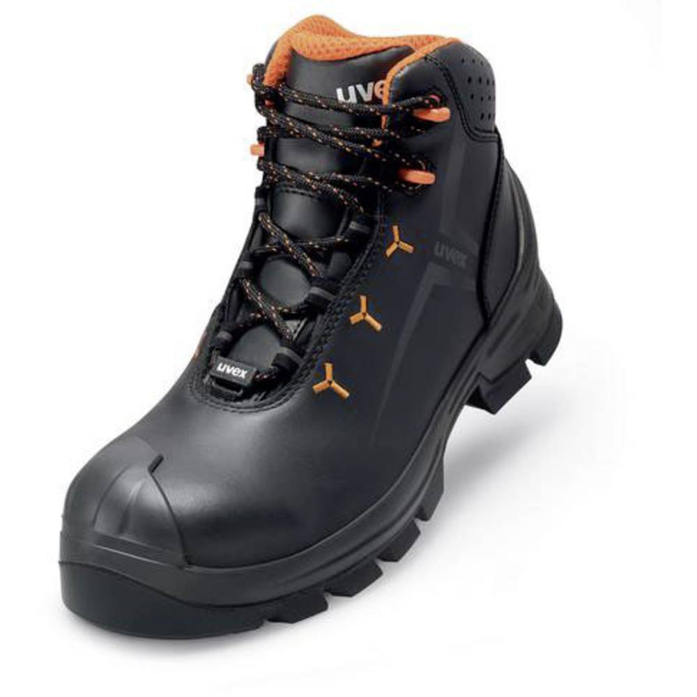 Image of uvex 2 MACSOLEÂ® 6523244 ESD Safety work boots S3 Shoe size (EU): 44 Black Orange 1 Pair