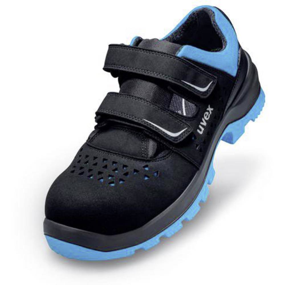 Image of uvex 2 xenovaÂ® 9553242 ESD Safety work sandals S1P Shoe size (EU): 42 Black Blue 1 Pair