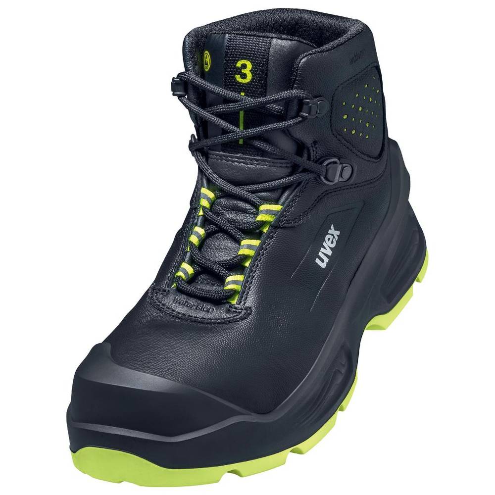 Image of uvex 3 6872243 Safety work boots S3 Shoe size (EU): 43 Black Yellow 1 Pair