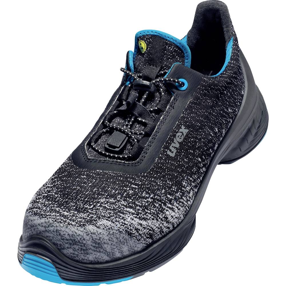 Image of uvex 6834 PU/TPU 6834245 Safety shoes S1P Shoe size (EU): 45 Black Blue 1 Pair
