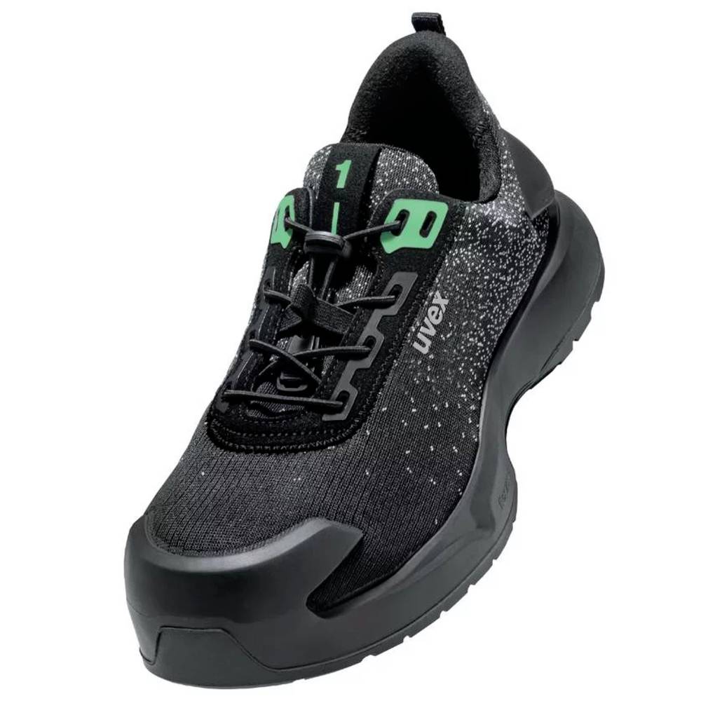 Image of uvex S1 PL PU/TPU W11 6808235 Safety shoes S1PL Shoe size (EU): 35 Black Green 1 Pair