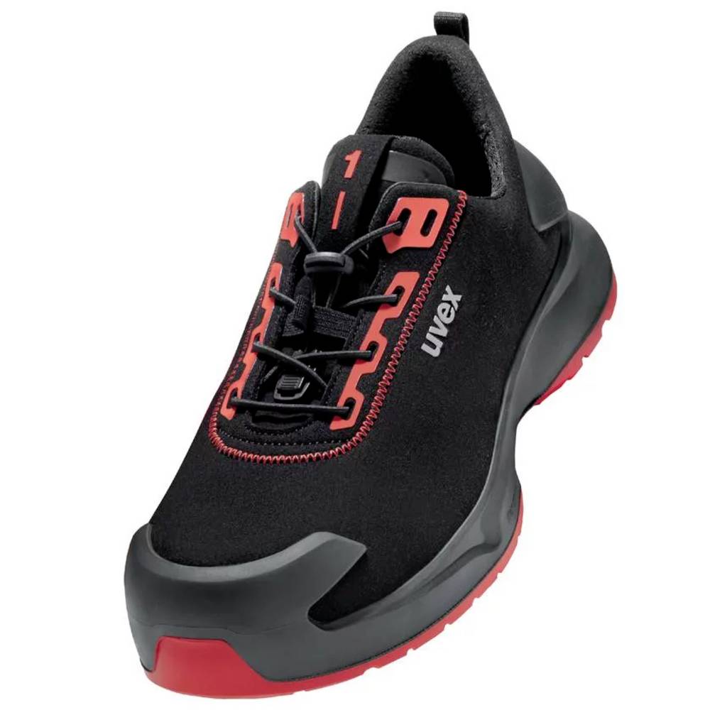 Image of uvex S3L PUR W11 6803247 Safety shoes S3L Shoe size (EU): 47 Black Red 1 Pair
