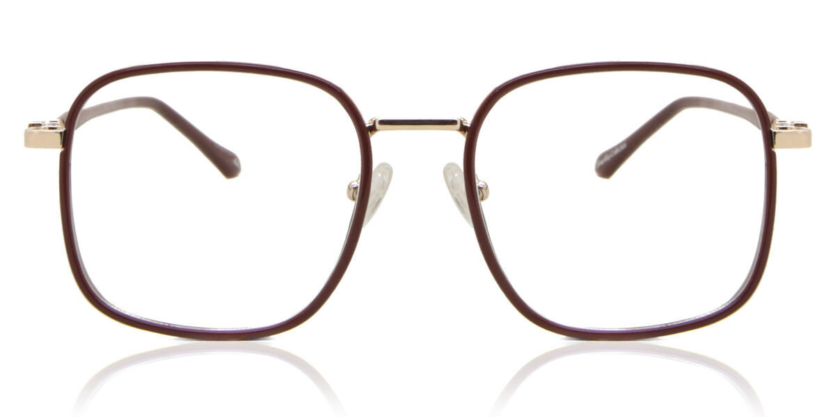 Image of Óculos de Grau Quadrado Aro Cheio TR90 Dourados - Luz Anti Azul - SmartBuy Collection BRLPT