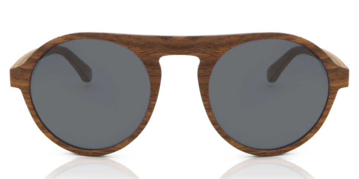 Image of Óculos de Sol Masculino Oval Aro Cheio Madeira Marrons - Oh My Madeiraness! BRLPT